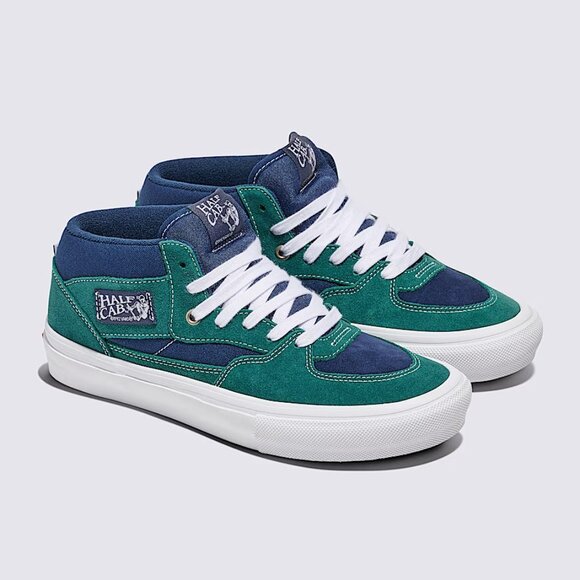 VANS SKATE HALF CAB SHOE Tartan Blue / Green VN0A2Z34BLG MENS SIZE 10.5 NEW - Picture 10 of 13
